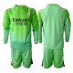 Real Madrid Keeper Bortedraktsett Barn 2025-26 Langermet (+ Korte bukser)